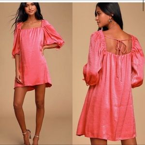 Free People Maria Mini Moxi Square Neck Dress Sm